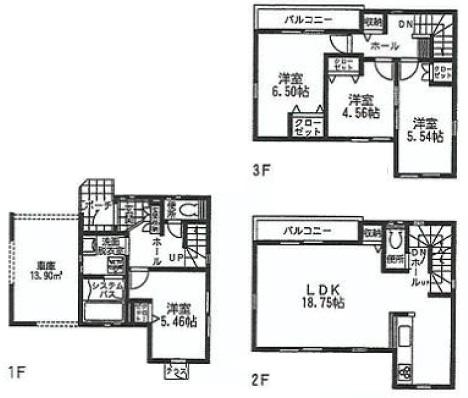 Floor plan. Piago 30m to Zhongshan shop