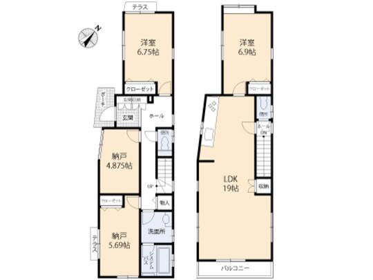 Floor plan. 43,800,000 yen, 2LDK, Land area 111.69 sq m , Building area 100.39 sq m floor plan