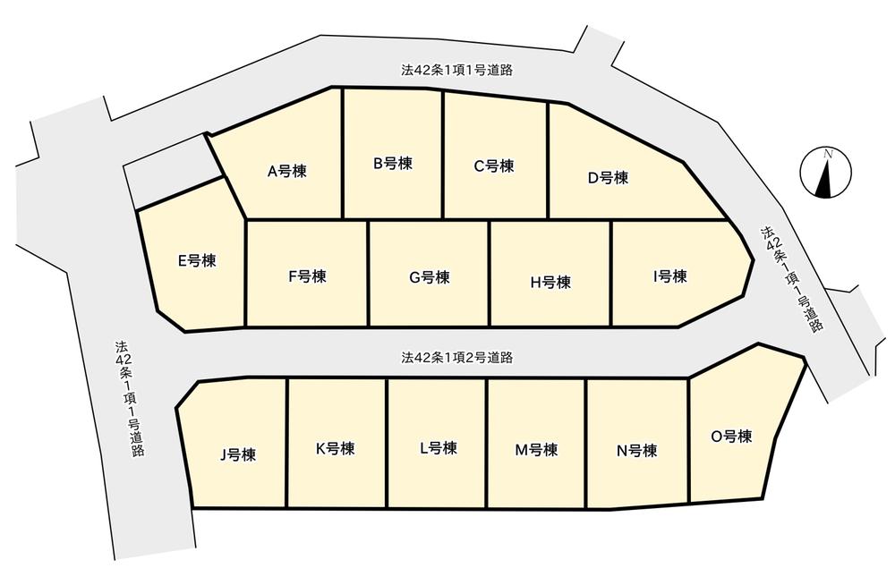 The entire compartment Figure. Development subdivision of all 15 buildings.