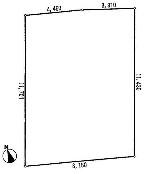 Compartment figure. Land price 17.8 million yen, Land area 95.86 sq m