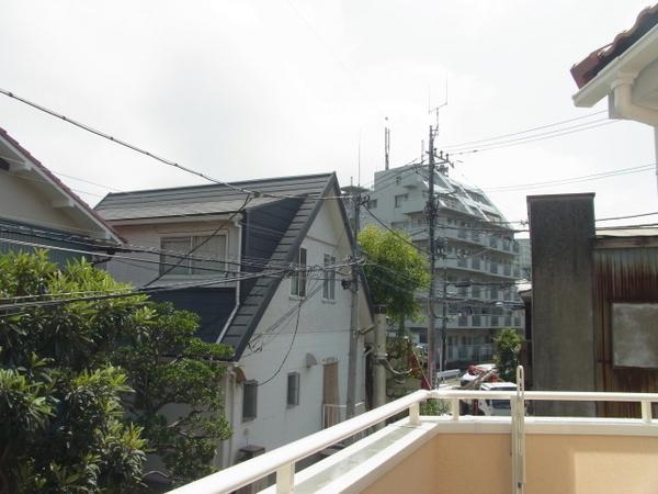 Balcony. Bright balcony