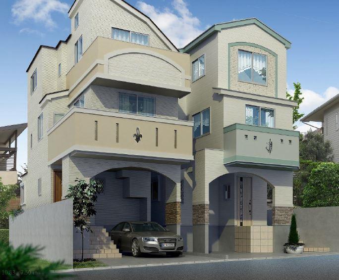 Rendering (appearance). Same construction company construction cases