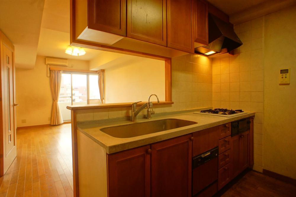 Kitchen. Kitchen overlooking the living-dining (12 May 2013) Shooting