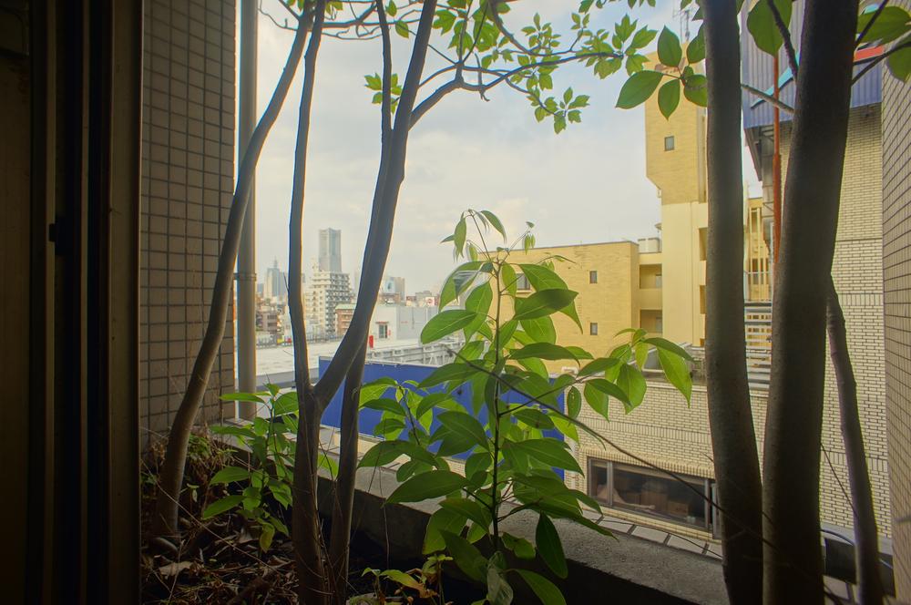 Bathroom. View from the bathroom window ※ Glance is almost do not care position. (December 2013) Shooting