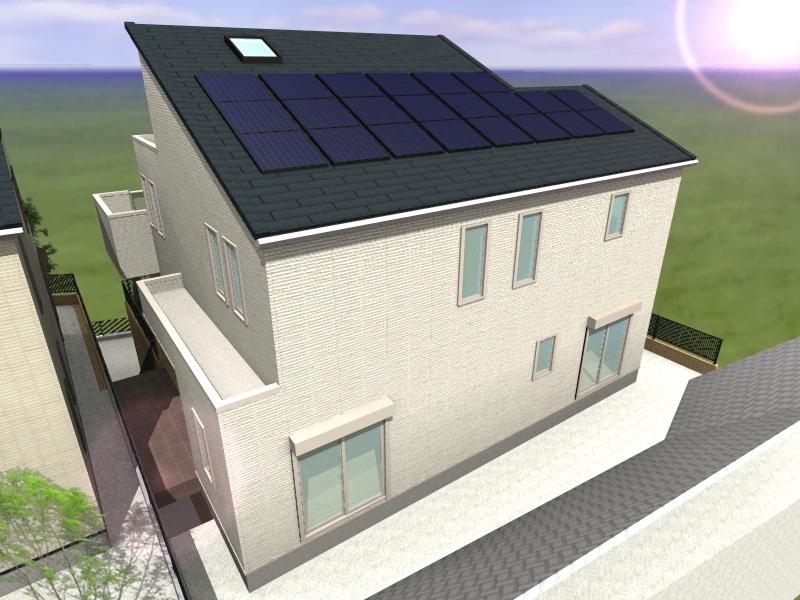 Building plan example (Perth ・ appearance). Building plan example (A section)