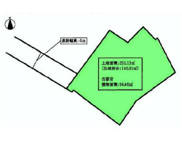 Compartment figure. Land price 20 million yen, Land area 256.13 sq m