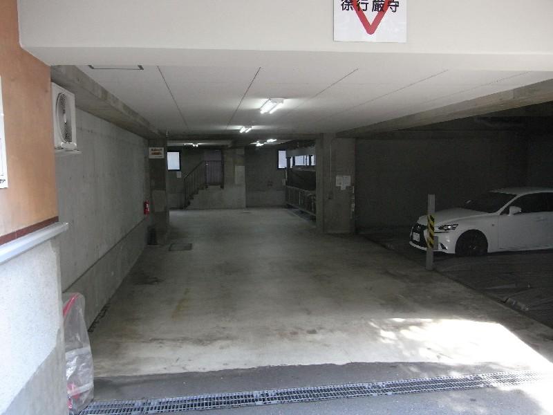 Parking lot. Common areas