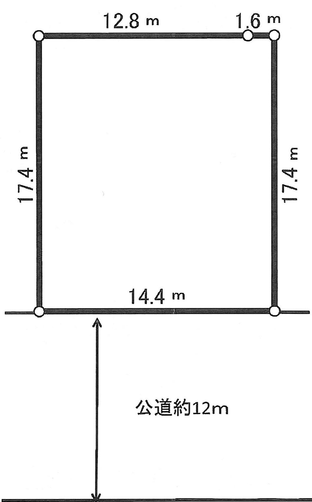 Compartment figure. Land price 99,800,000 yen, Land area 253.54 sq m about 76 square meters of shaping land