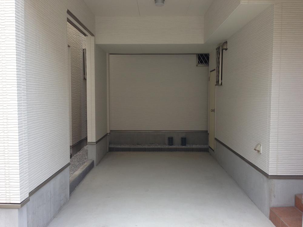 Parking lot. Spacious parking space