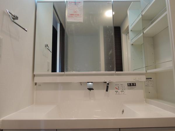 Wash basin, toilet. Interior