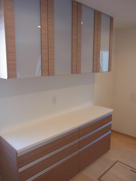 Kitchen. With cupboard in the kitchen