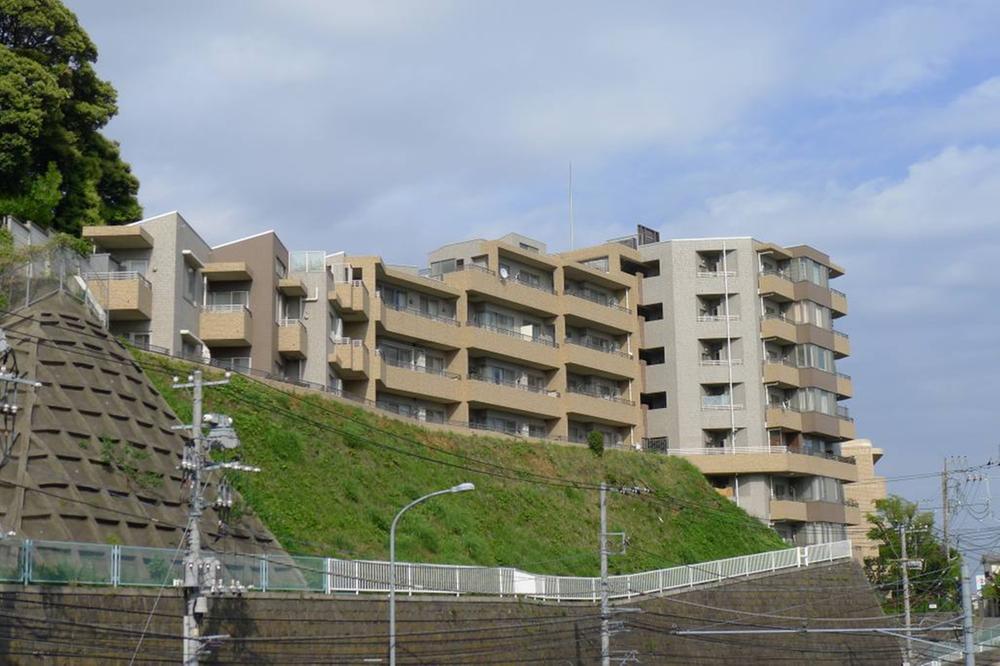 Local appearance photo. From a different angle. Stylish appearance of tiled