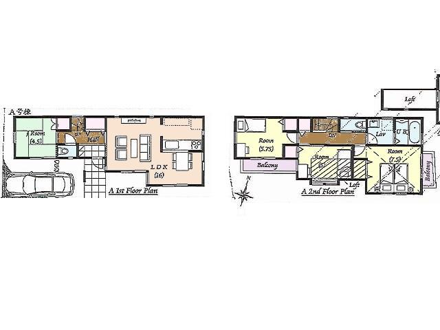 Floor plan. 37,800,000 yen, 4LDK, Land area 86.52 sq m , Building area 88.69 sq m