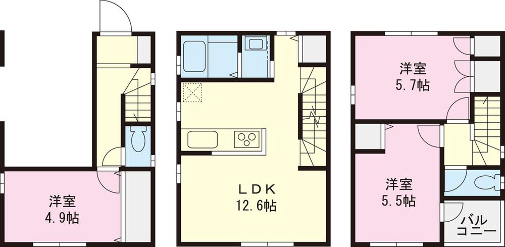 Floor plan. 1 minute walk Yokohama Nishiguchi! House looking for Please leave familiar Yamato Ju販 even CM of FM Yokohama. The real estate exhibition Plaza, Also on display information that can not be advertising. I'd love to, Please visit. 
