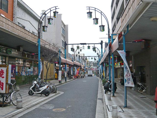 Shopping centre. Wisteria trellis 170m to the shopping street