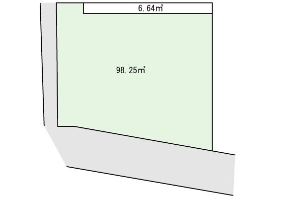 Compartment figure. Land price 25,800,000 yen, Land area 98.25 sq m compartment view