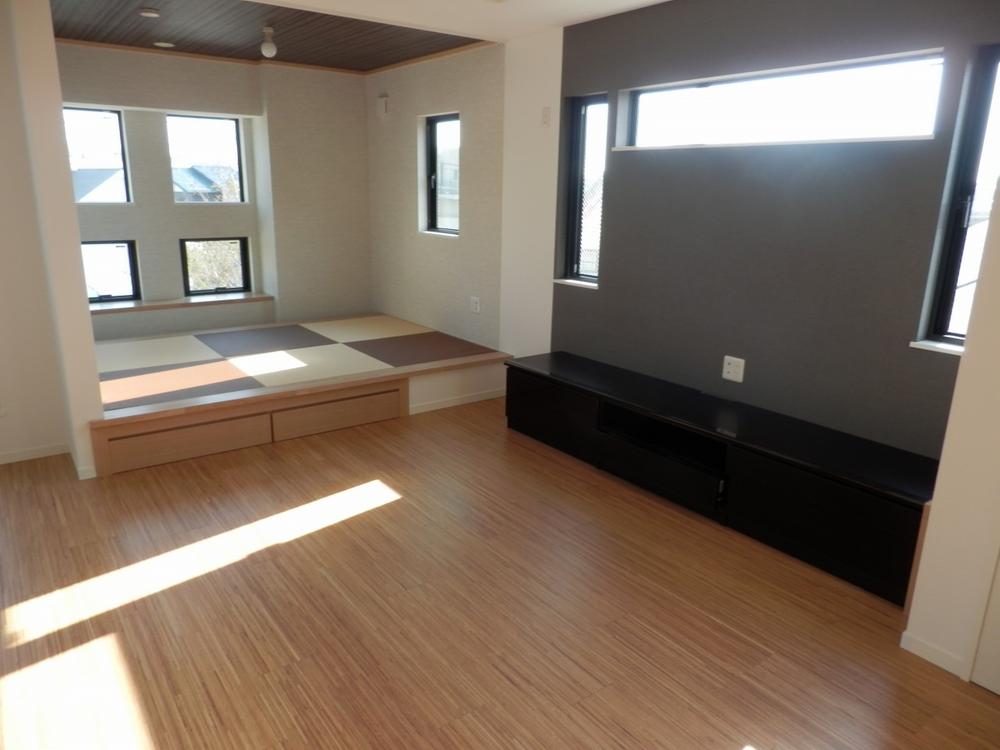 Building plan example (introspection photo). Indoor photo living