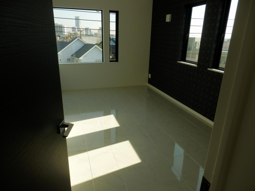 Building plan example (introspection photo). Indoor photo Interior of stylish designer housing