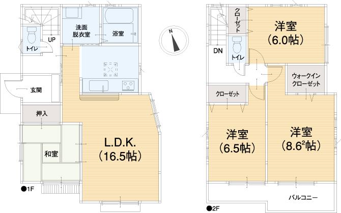 Floor plan. 37,300,000 yen, 4LDK, Land area 126.13 sq m , Building area 97.92 sq m floor plan