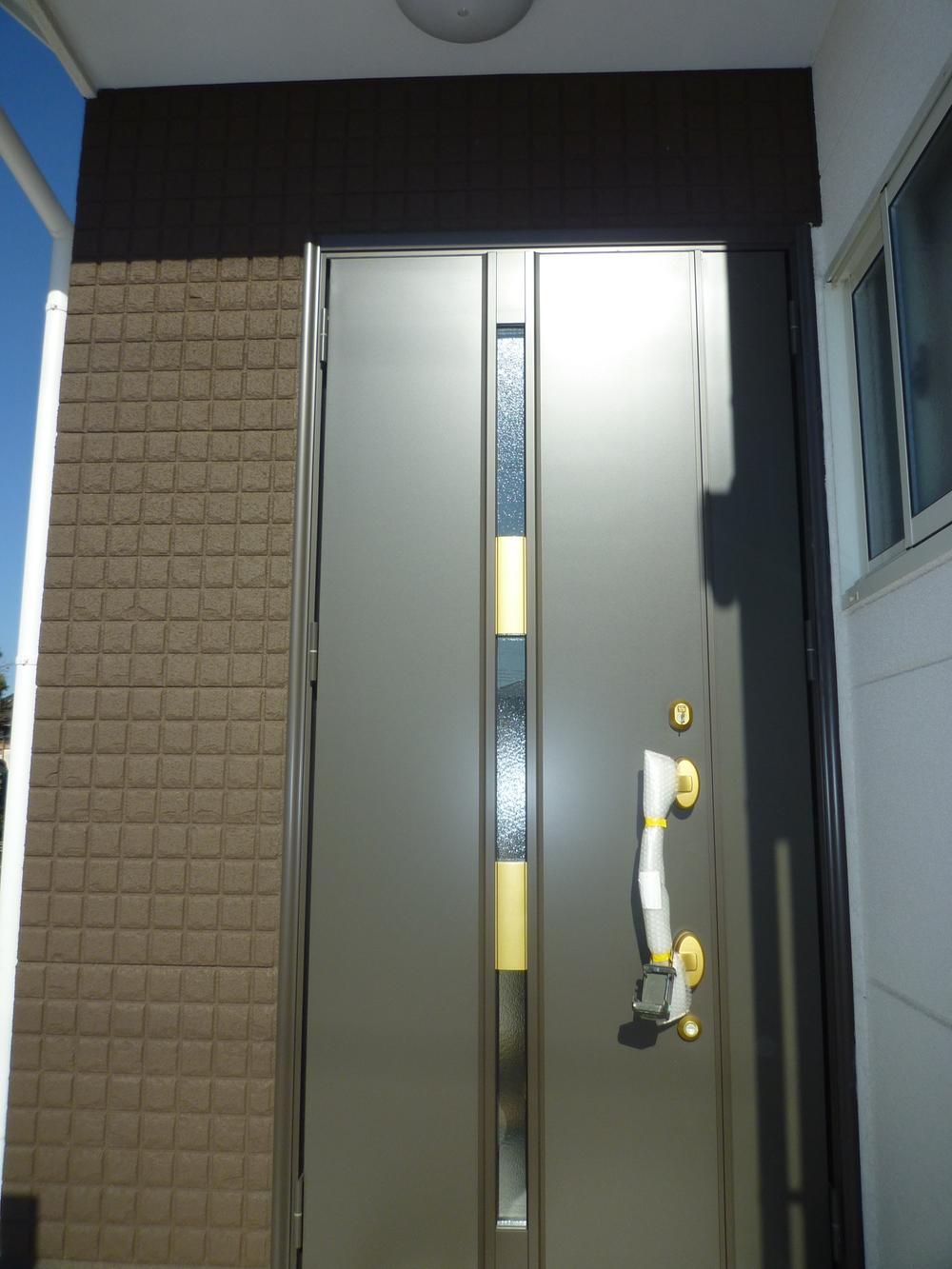 Entrance. Stylish front door