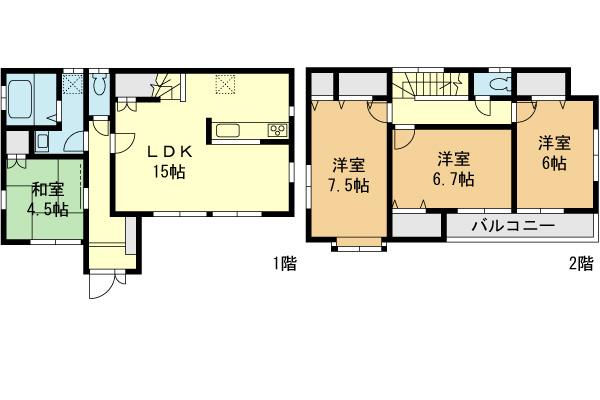 Floor plan. 580m to Yokohama Municipal Kamiseya Elementary School