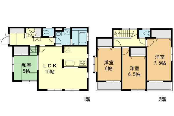 Floor plan. 580m to Yokohama Municipal Kamiseya Elementary School