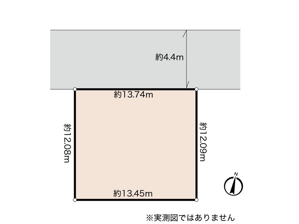 Compartment figure. Land price 27,800,000 yen, Land area 163.89 sq m Shaping land About 50 square meters