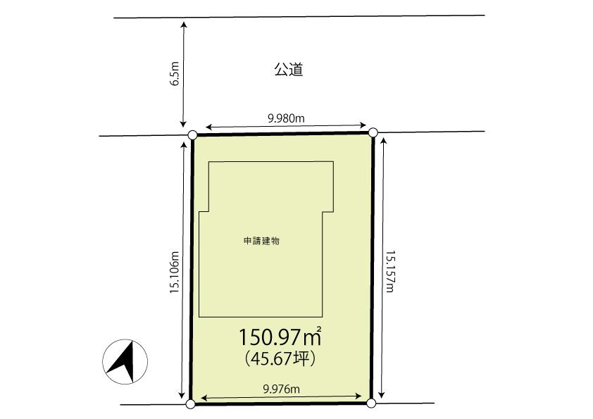 Compartment figure. Land price 30 million yen, Land area 150.97 sq m