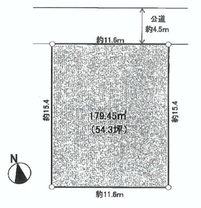 Compartment figure. Land price 32,800,000 yen, Land area 179.45 sq m