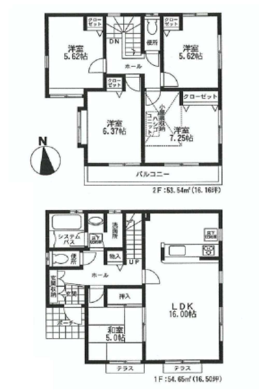 Floor plan. 29,800,000 yen, 5LDK, Land area 115.13 sq m , Building area 108.19 sq m