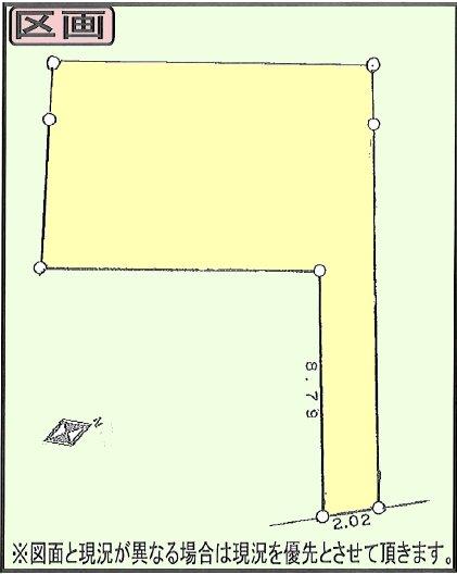Compartment figure. Land price 14.9 million yen, Land area 105.62 sq m