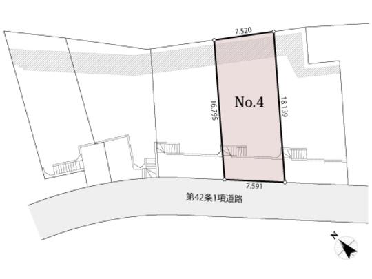 Compartment figure. Land price 20,600,000 yen, Land area 131.27 sq m compartment view