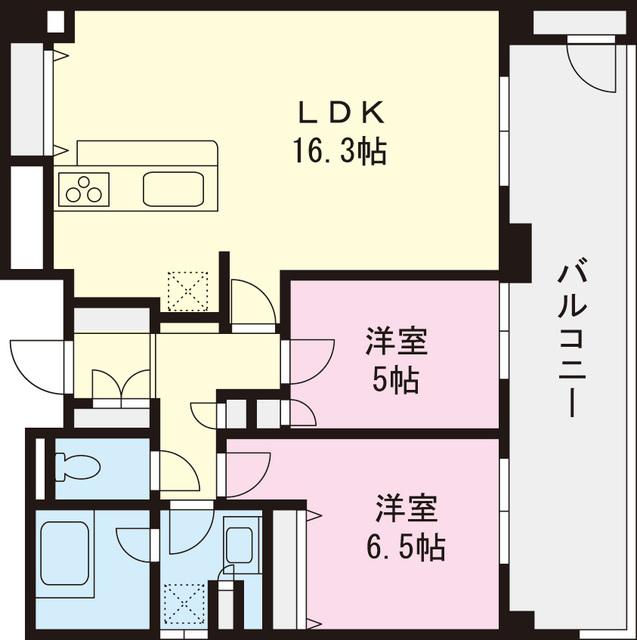 Floor plan. 2LDK, Price 24,300,000 yen, Footprint 70.8 sq m , Balcony area 11.48 sq m
