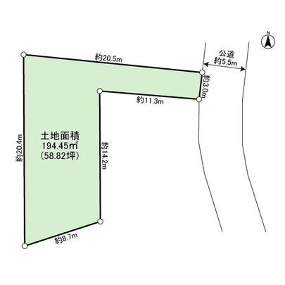 Compartment figure. Current state is the vacant lot