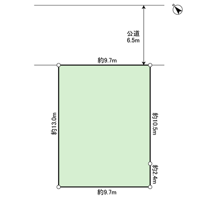 Compartment figure. About front road 6.5m