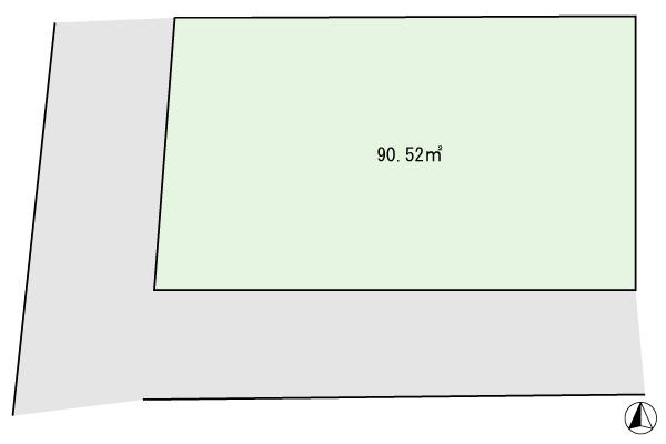 Compartment figure. Land price 14.3 million yen, Land area 90.52 sq m compartment view