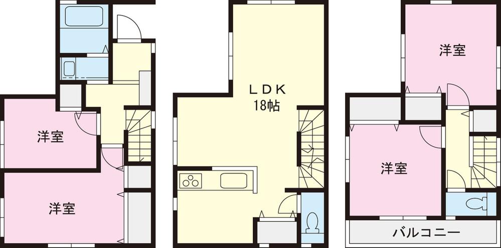 Floor plan. (10 Building), Price 37,800,000 yen, 4LDK, Land area 73.38 sq m , Building area 99.15 sq m