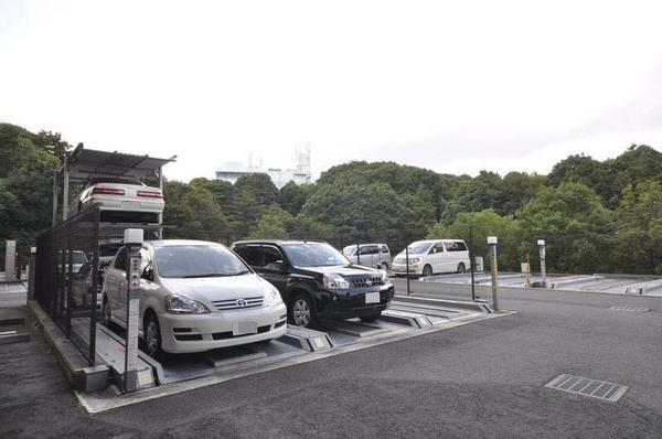 Parking lot. Common areas