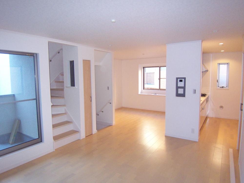 Living. Living stairs large window of the balcony brings a sense of release and the lighting in the living room