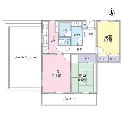 Floor plan. South ・ It is west of the corner room.