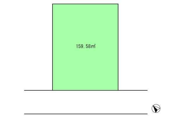 Compartment figure. Land price 36,300,000 yen, Land area 159.58 sq m