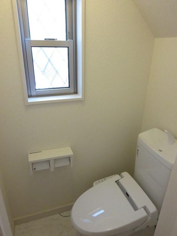 Toilet. A building construction