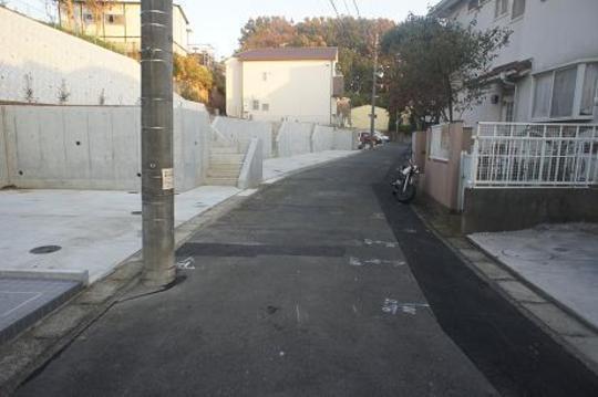 Local land photo. Frontal road