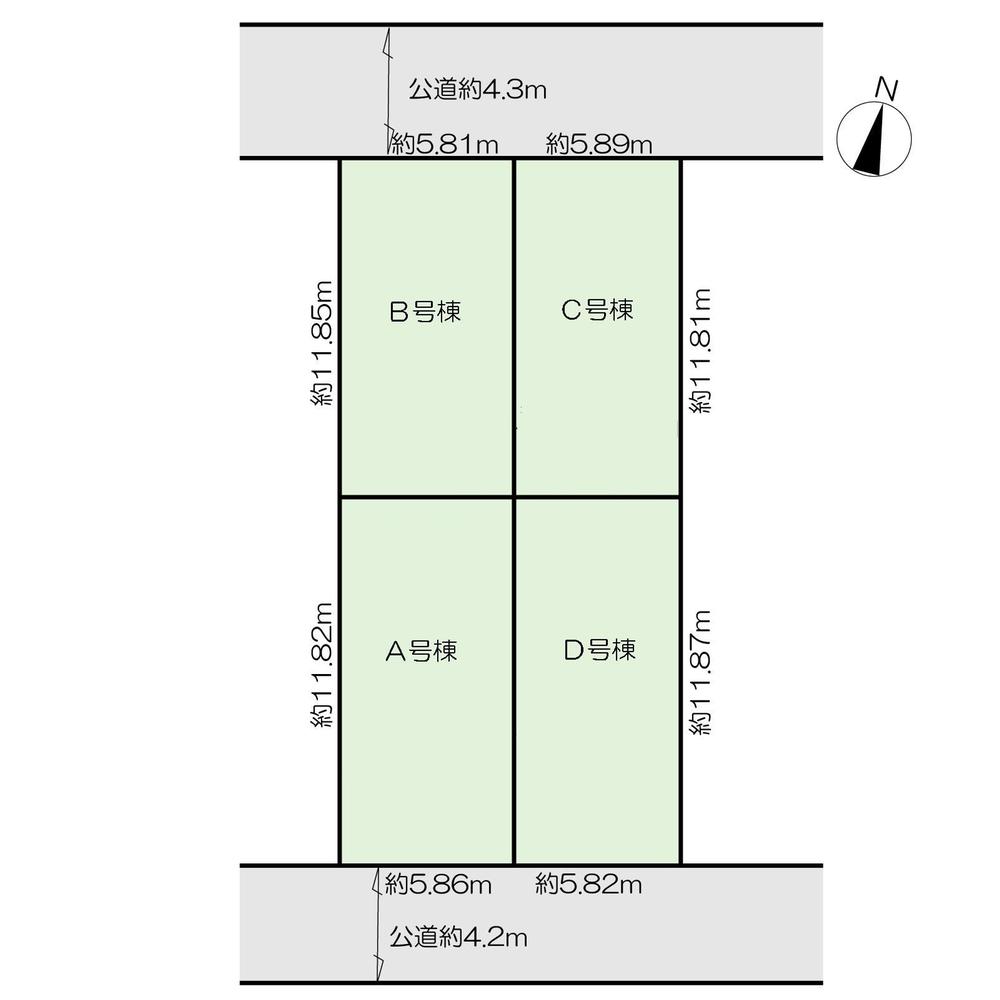The entire compartment Figure. It is newly built subdivision of the total number of units 4 units