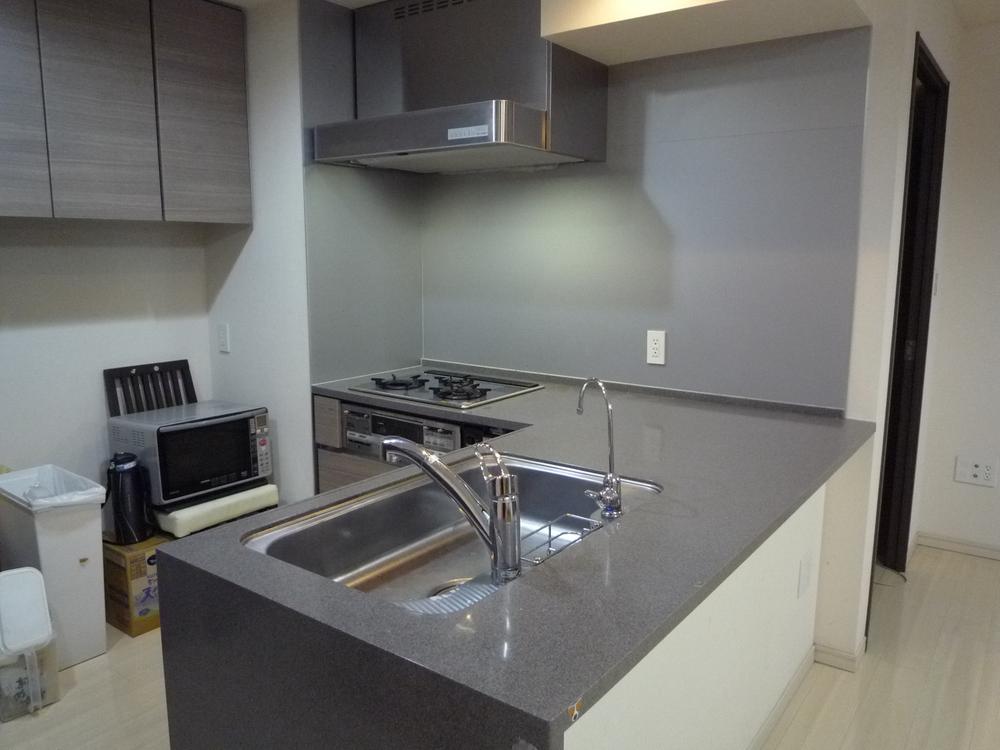 Kitchen. L-shaped open kitchen counter (2013 October shooting)