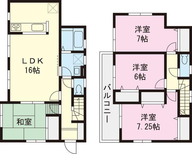 Floor plan. 31,800,000 yen, 4LDK, Land area 156 sq m , Building area 99.36 sq m