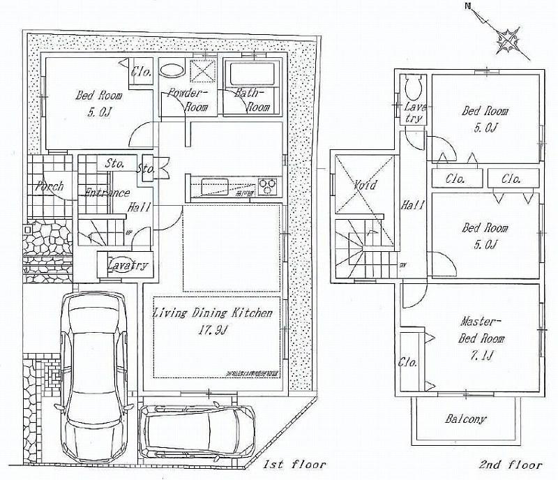 Floor plan. 39,800,000 yen, 4LDK, Land area 101.92 sq m , Building area 93.57 sq m