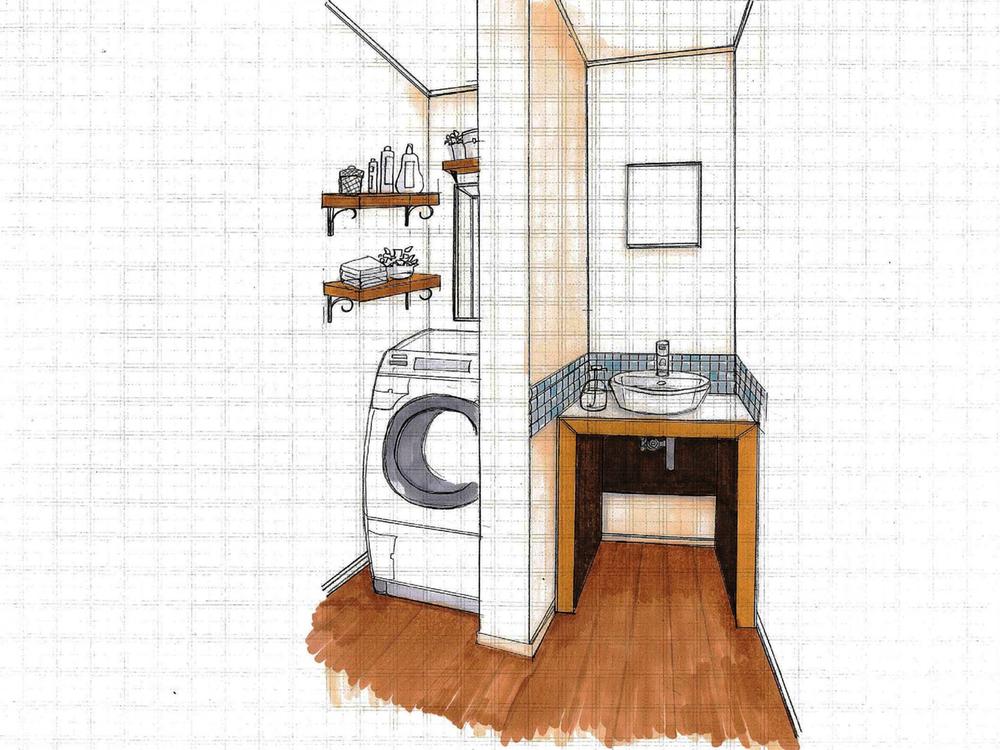 Rendering (introspection). New series "Le Bricolage (Le ・ Basin around the image view of bricolage) "