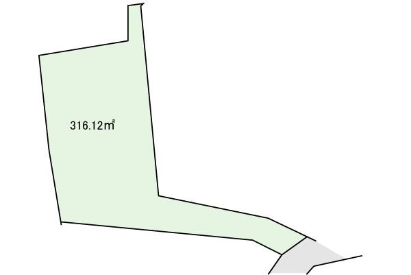 Compartment figure. Land price 28.8 million yen, Land area 316.12 sq m compartment view
