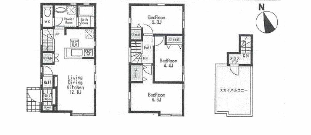 Floor plan. 29,800,000 yen, 3LDK, Land area 80 sq m , Building area 67.9 sq m